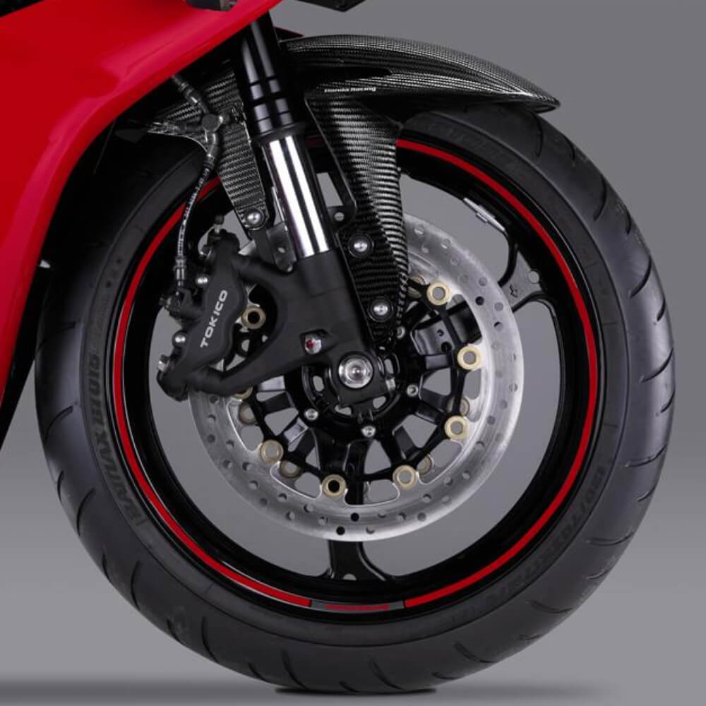 Honda Wheel Sticker Set Red 08F84-MFJ-820A | Honda Direct